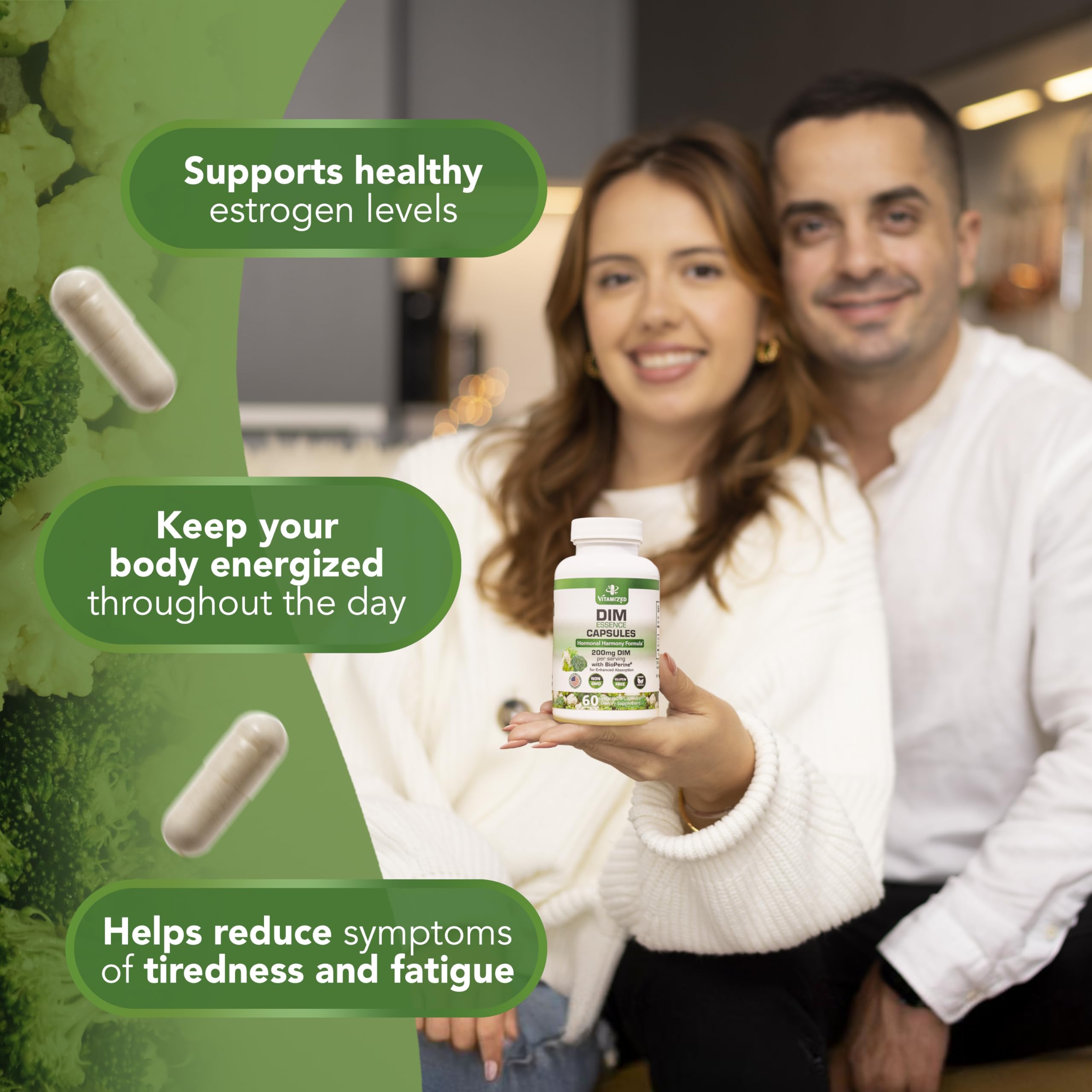 DIM Estrogen Supplement - Hormone Balance, Skin Health, and Menopause Support | Vitamized by The VITAMIZED Shop