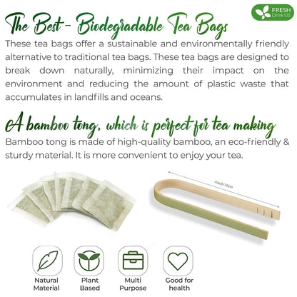 Premium Horsetail Leaf Tea Bags, 100% Natural &amp; Pure from Horsetail Loose Leaves Herbal Tea. No Sugar, No Caffeine, No Gluten, Vegan. by FreshDrinkUS - Natural and Premium Herbal Tea