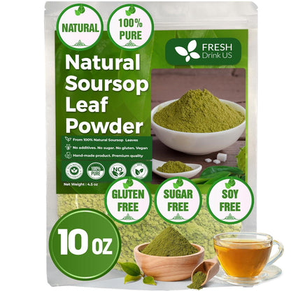 40 Premium Soursop Graviola Leaf Tea Bags, 100% Natural and Pure from Soursop Leaves, Handmade, Made With Natural Materials-Corn Fiber Tea Bag, Sugar/Caffeine/Gluten Free, Hoja Guanabana Tea by FreshDrinkUS - Natural and Premium Herbal Tea
