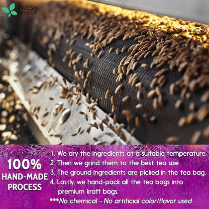 Premium Milk Thistle Tea Bags, 100% Natural &amp; Pure from Milk Thistle Seeds. Milk Thistle Seed Herbal Tea. Milk Thistle Seed Tea. Made with Natural Material Tea Bags. No Sugar, No Caffeine, No Gluten, Vegan. by FreshDrinkUS - Natural and Premium Herbal Tea