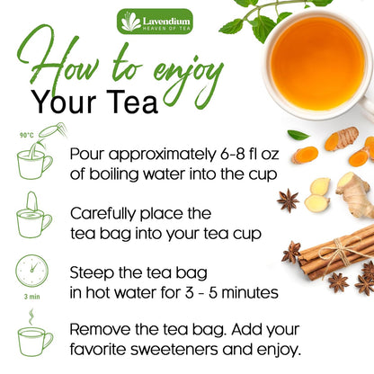 SIimming Detox Tea Caffeine Free - Herbal Tea with Chamomile, Hibiscus Tea &amp; Ginger Root by FreshDrinkUS - Natural and Premium Herbal Tea
