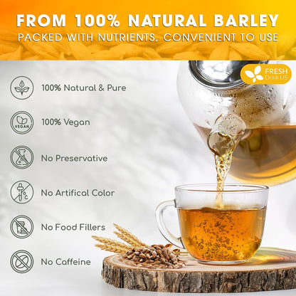 Premium Barley Tea Bags, 100% Natural &amp; Pure from Barley. Loose Barey Herbal Tea. No Sugar, No Caffeine, No Gluten, Vegan. by FreshDrinkUS - Natural and Premium Herbal Tea
