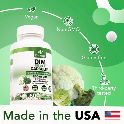 DIM Estrogen Supplement - Hormone Balance, Skin Health, and Menopause Support | Vitamized by The VITAMIZED Shop