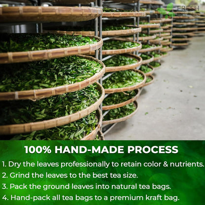 Premium Nettle Leaf Tea Bags, 100% Natural &amp; Pure, Stinging Nettle Leaf Tea, Nettle Leaf Tea, Burn Nettle, Stinging Nettle, Nettle Tea, Stinger Tea, No Sugar/Caffeine &amp; Gluten, Vegan by FreshDrinkUS - Natural and Premium Herbal Tea