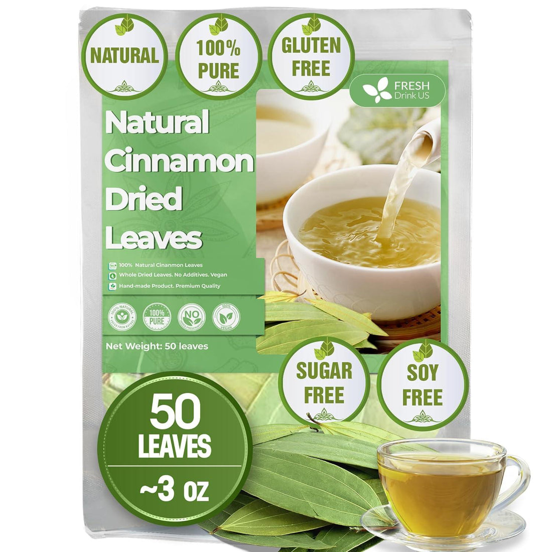 Cinnamon Leaves by FreshDrinkUS - Natural and Premium Herbal Tea