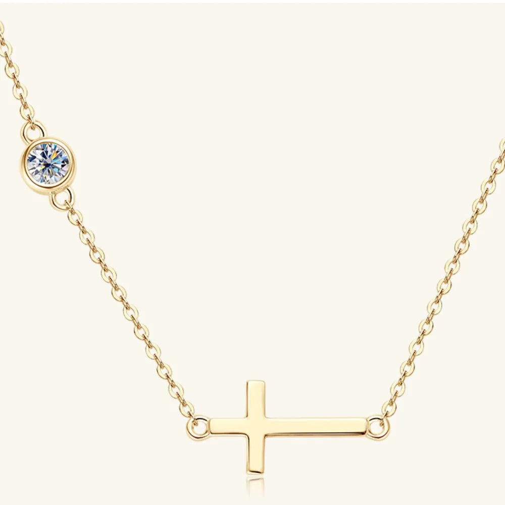 Cross 925 Sterling Silver Sparkala™ Necklace by Sparkala