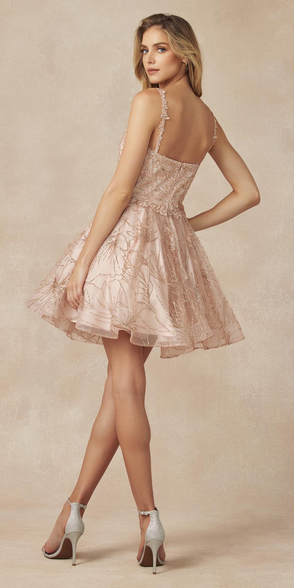 Juliet 838 Homecoming Short Dress Applique and Glitter by DiscountDressShop