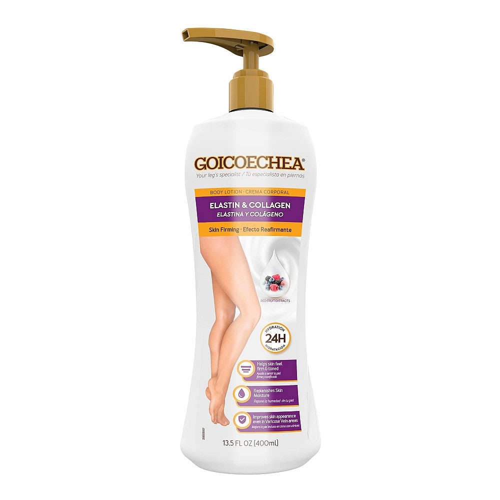 Goicoechea Body Lotion, Elastin, Collagen + Asian Extracts, Skin Firming 13.5 Oz by Pasteur Pharmacy