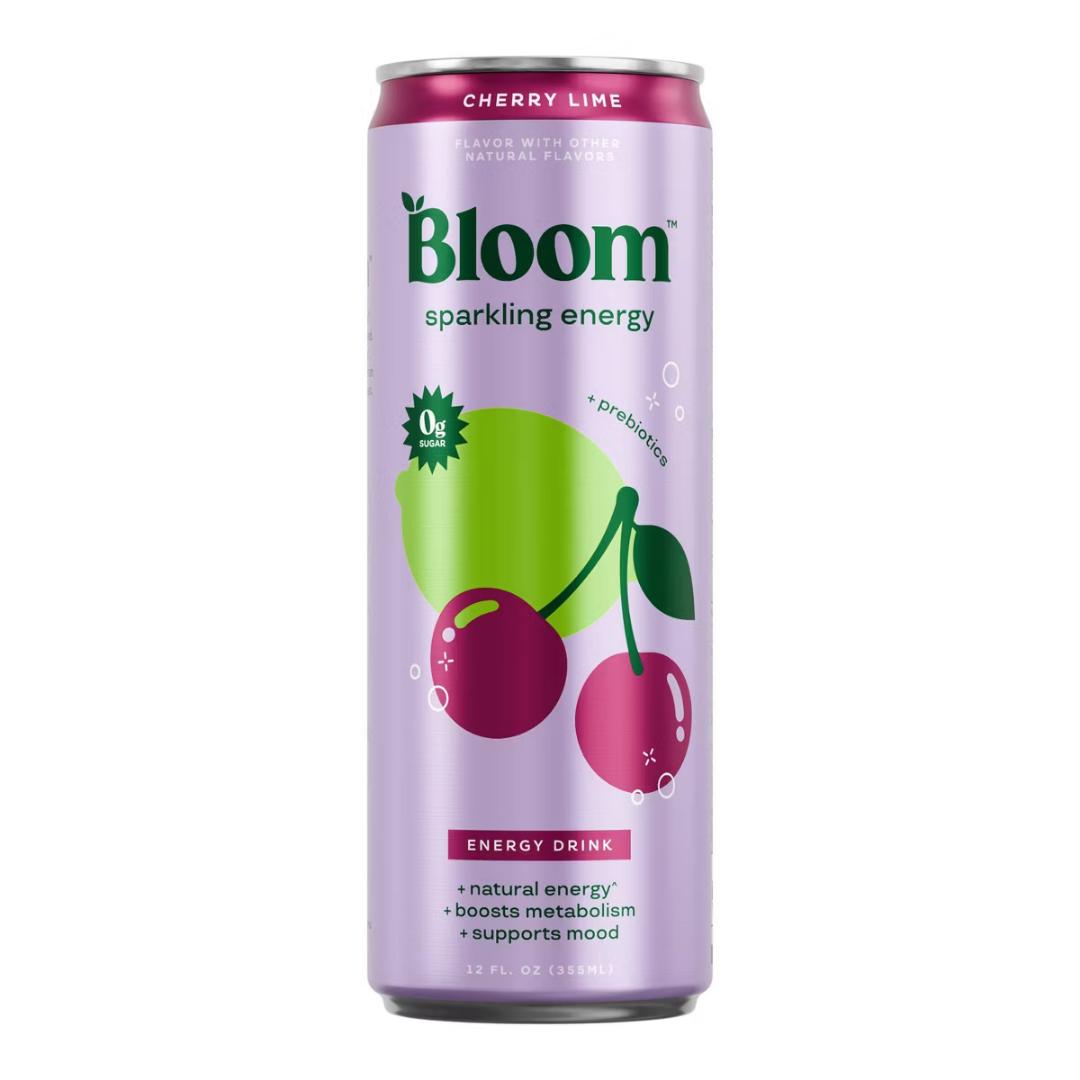 Bloom Nutrition Sparkling Energy Drink Cherry Lime (12 fl oz) by Farmacias Savia
