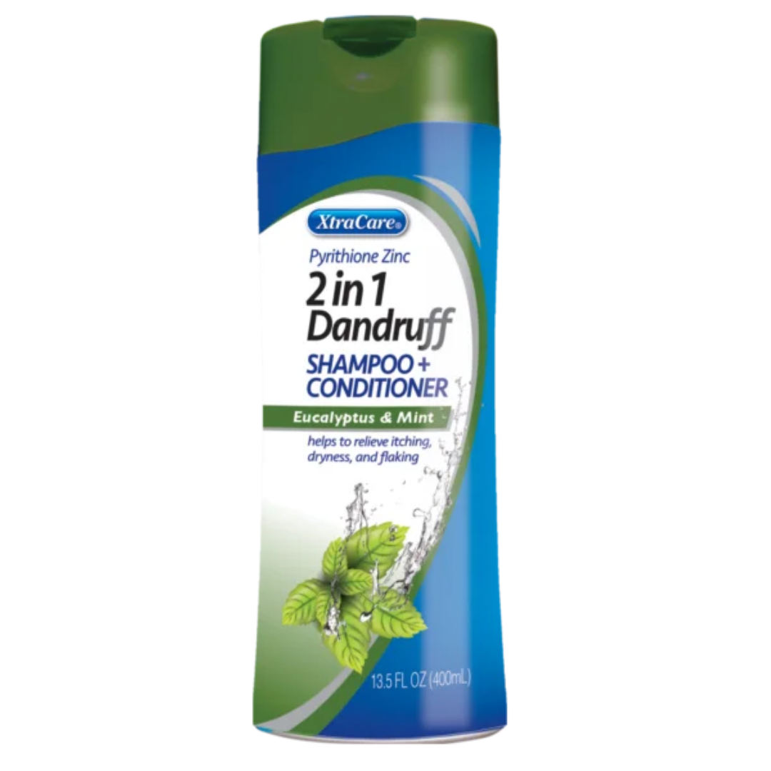 XtraCare 2-in-1 Dandruff Shampoo + Conditioner Eucalyptus &amp; Mint (13.5oz) by Farmacias Savia