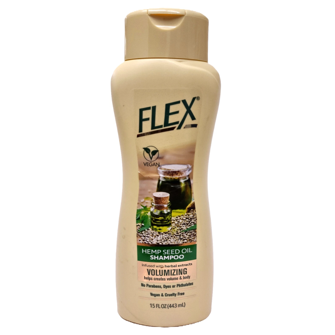 Flex Hemp Seed Oil Volumizing Shampoo (15oz) by Farmacias Savia