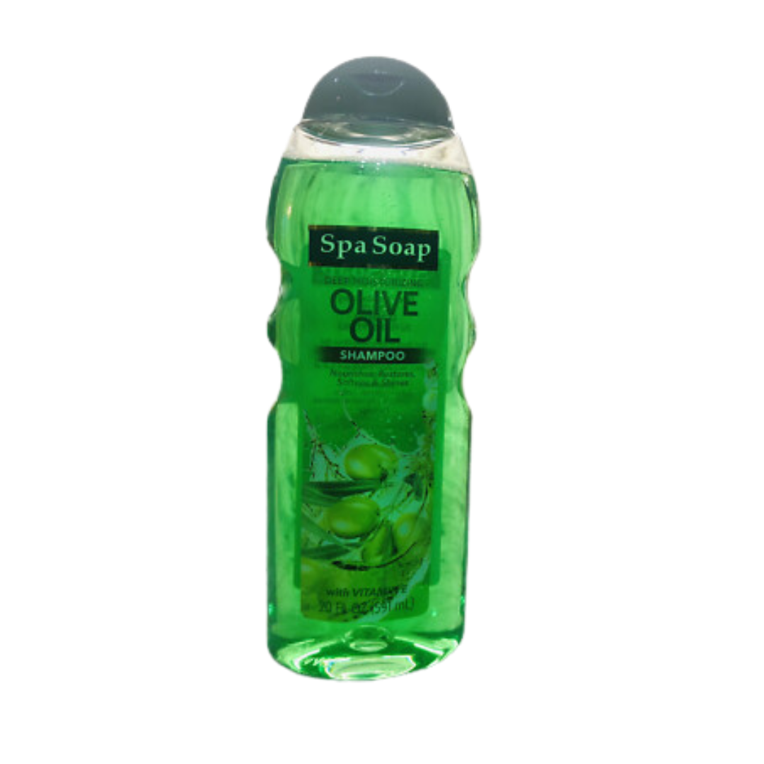 Spa Soap Deep Moisturizing Olive Oil Shampoo with Vitamin E (20oz) by Farmacias Savia