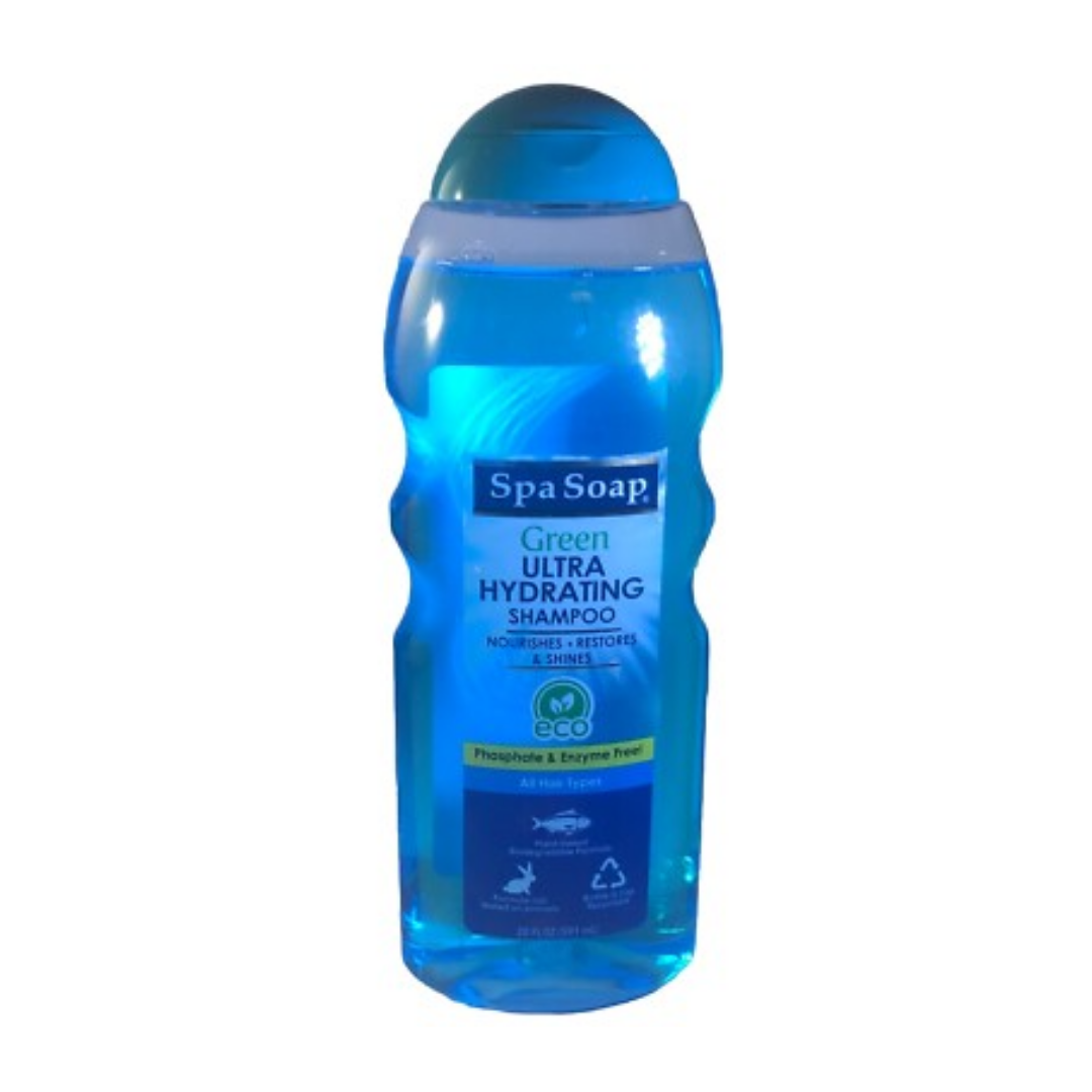 Spa Soap Green Ultra Hydrating Shampoo Eco-Friendly Formula (20oz) by Farmacias Savia