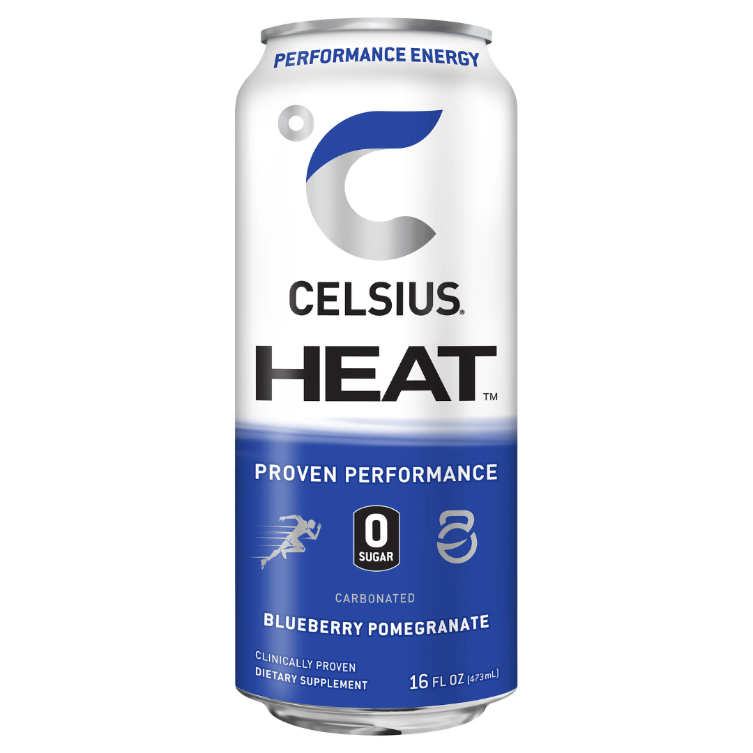 Celsius Heat Blueberry Pomegranate Performance Energy Drink (16oz) by Farmacias Savia