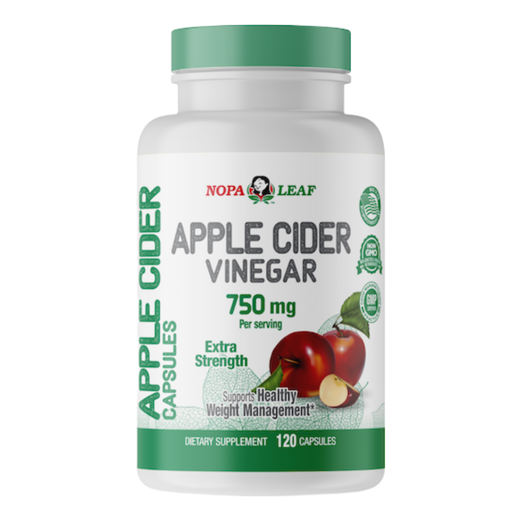 Nopa Leaf Apple Cider Vinegar Extra Strength 750mg (120 ct) by Farmacias Savia
