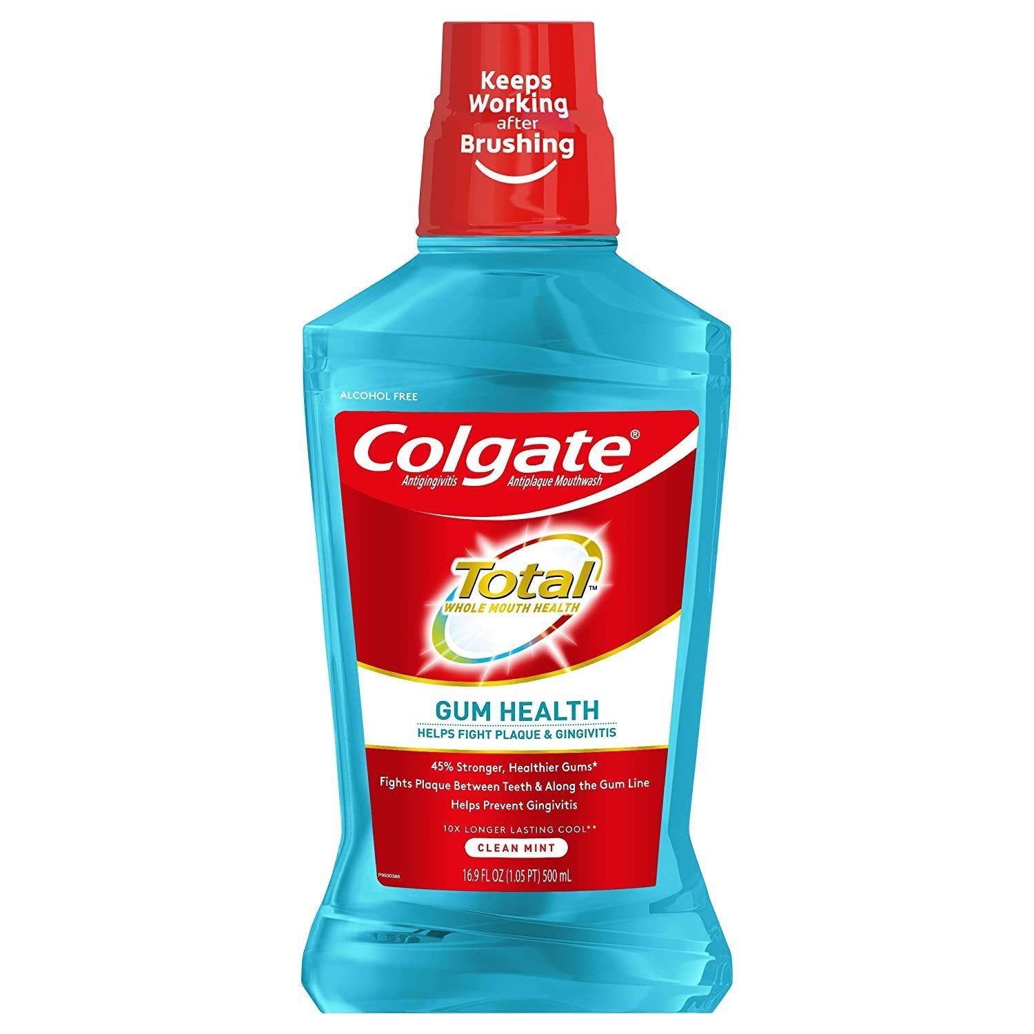 Colgate Total Mouthwash For Gum Health, 500 mL (16.9 Fl Oz) by Pasteur Pharmacy