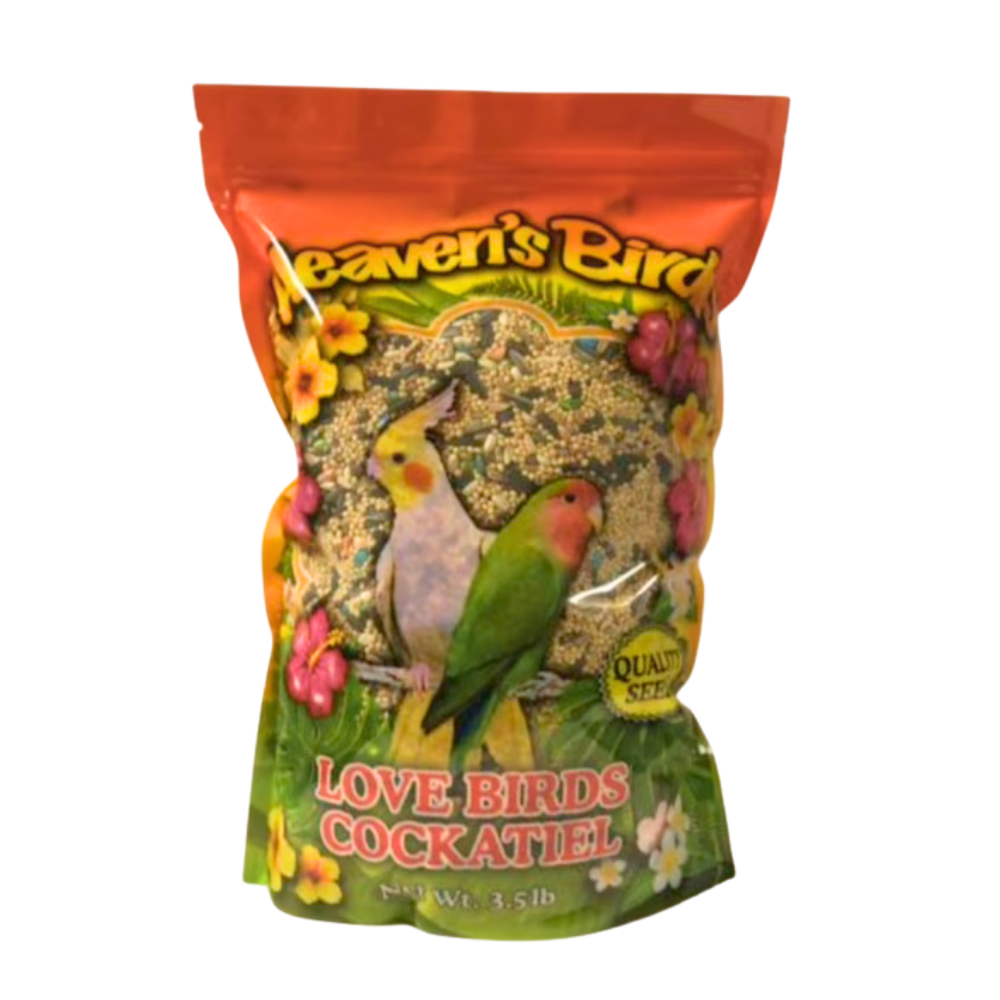 Heaven’s Bird Love Birds &amp; Cockatiel Seed Mix (3.5lbs) by Farmacias Savia