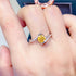 1 Carat Yellow Brilliant Round Cut Sparkala™ Pure Sterling Silver Ring by Sparkala