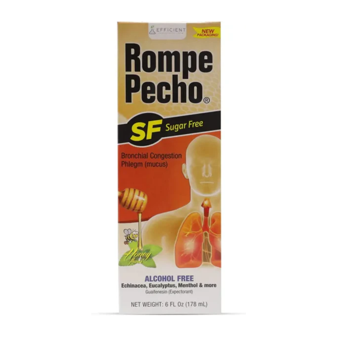 Rompe Pecho SF Sugar Free Bronchial Congestion Relief (6 oz) by Farmacias Savia