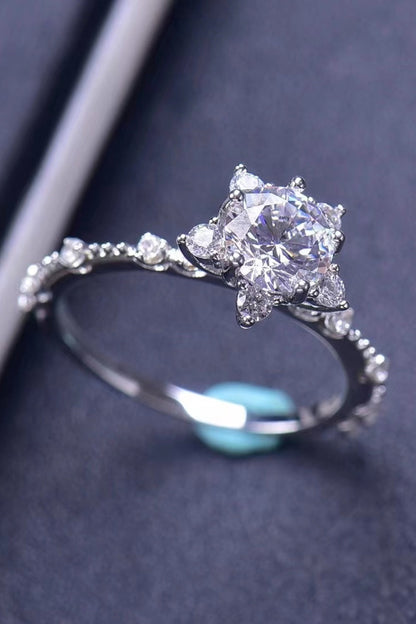 1 Carat Brilliant Round Cut Sparkala™ 6-Prong Ring by Sparkala