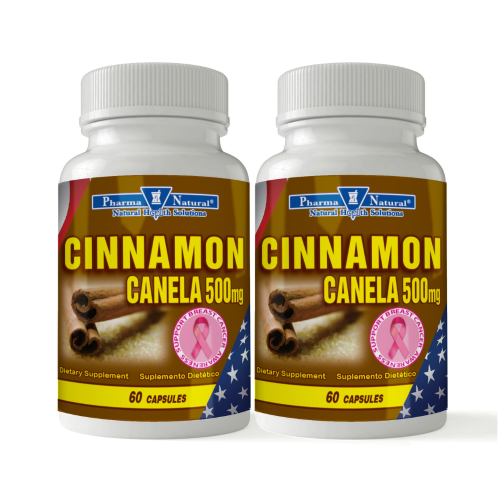 Pharma Natural Cinnamon (500 mg 2pk 60 ct) by Farmacias Savia
