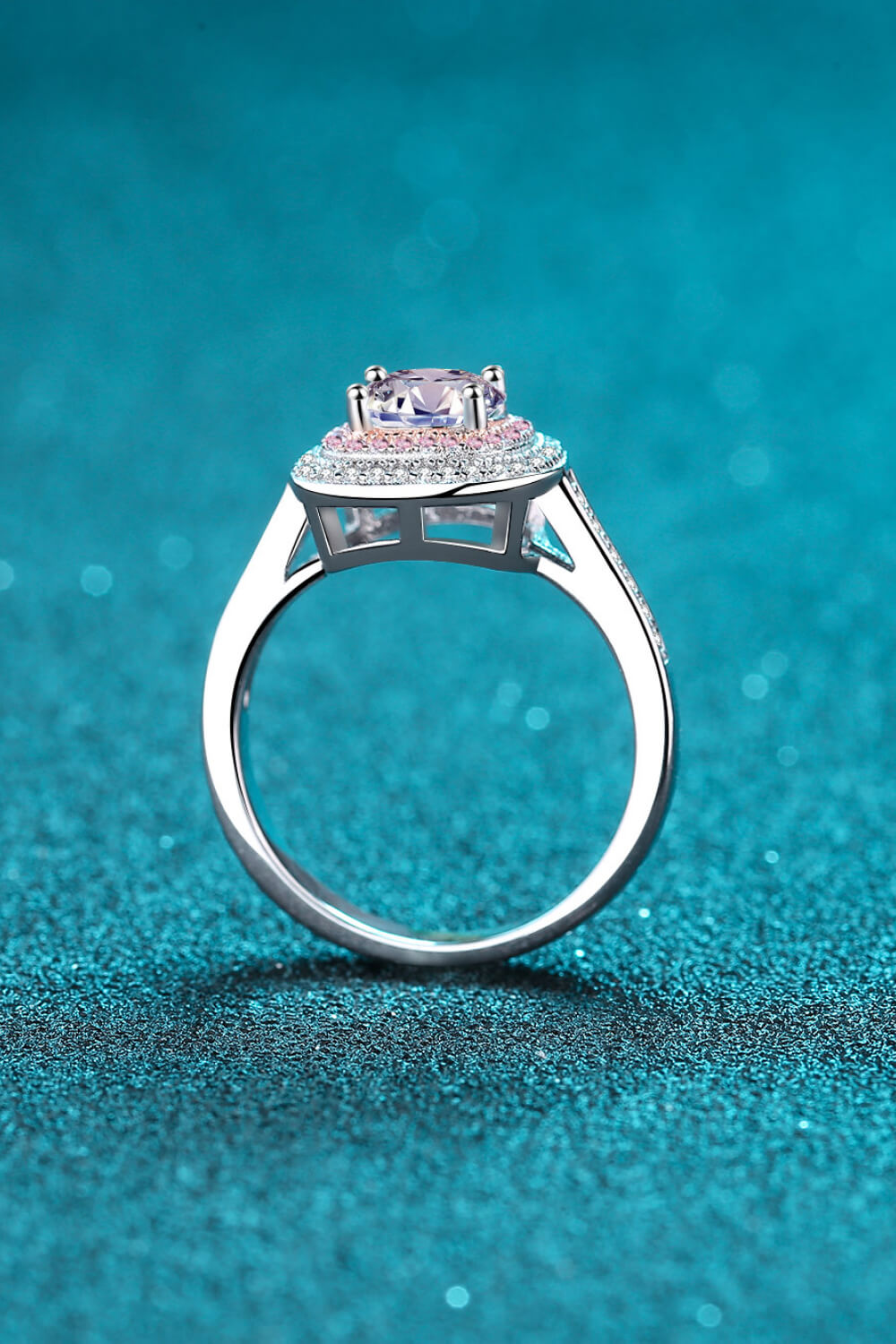 Need You Now Pink Sparkala™ Ring (Rhodium Over Pure Sterling Silver) by Sparkala
