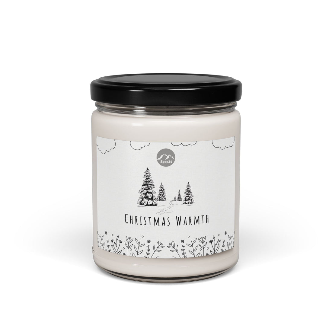 Christmas Warmth Scented Soy Candle | Cozy Holiday Decor, Relaxing Home Fragrance, Gifts for Her, Festive Candle, Aromatherapy -- 9oz by Spee24, LLC