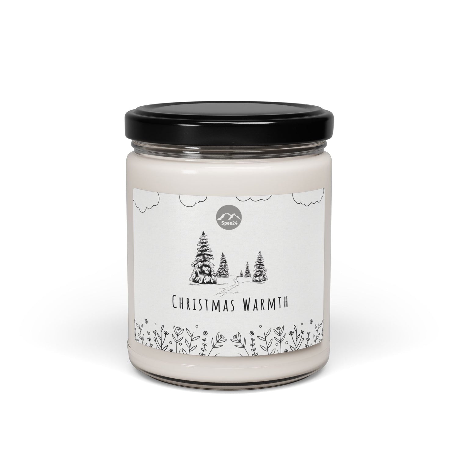 Christmas Warmth Scented Soy Candle | Cozy Holiday Decor, Relaxing Home Fragrance, Gifts for Her, Festive Candle, Aromatherapy -- 9oz by Spee24, LLC
