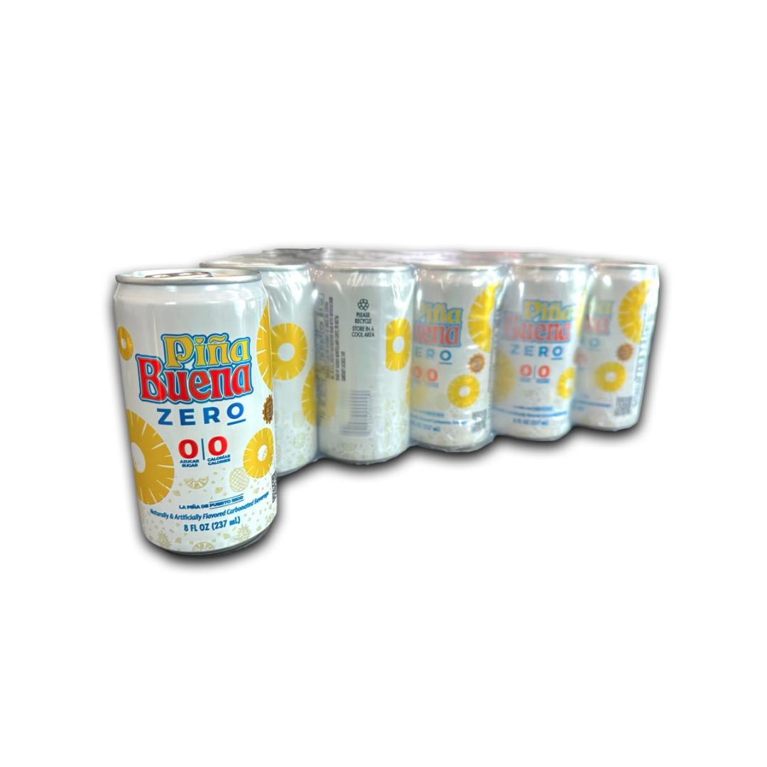 Piña Buena Zero Pineapple Drink (8oz, 20pk) by Farmacias Savia
