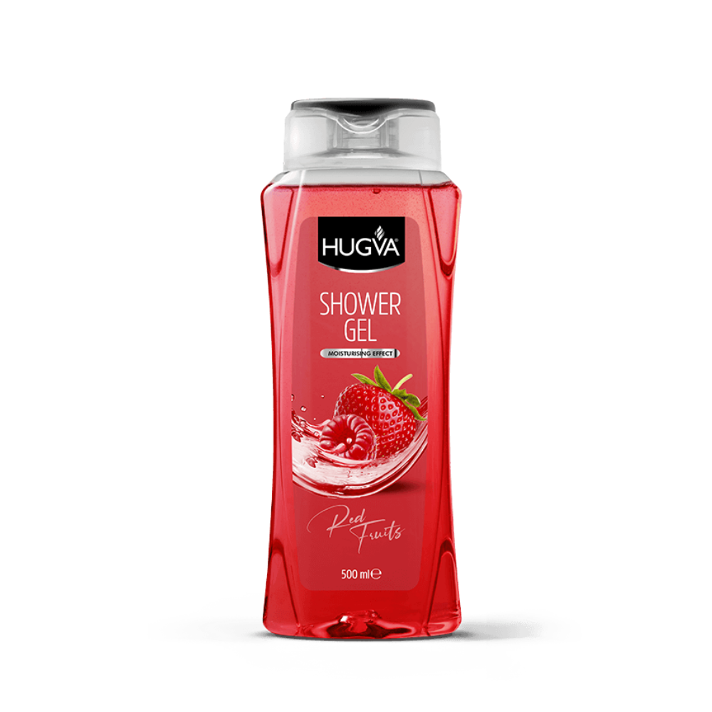 Hugva Shower Gel Red Fruits (500ml) by Farmacias Savia