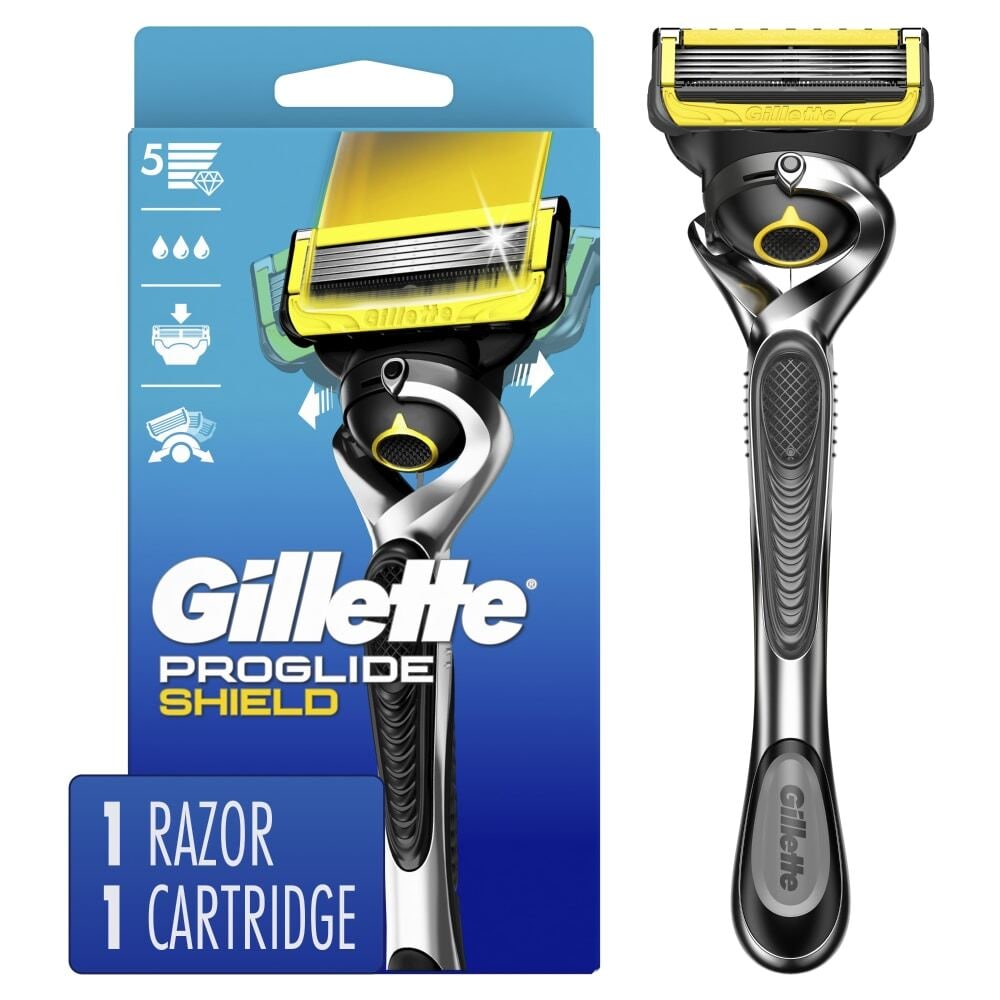 Gillette Pro Glide Shield Razor For Men, Handle + 1 Blade Refill by Pasteur Pharmacy