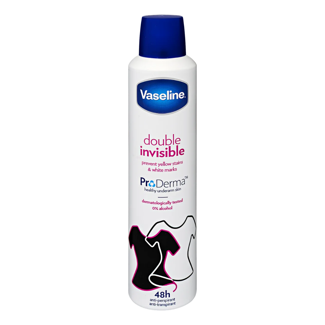 Vaseline Double Invisible Antiperspirant Deodorant Spray (8.5oz) by Farmacias Savia