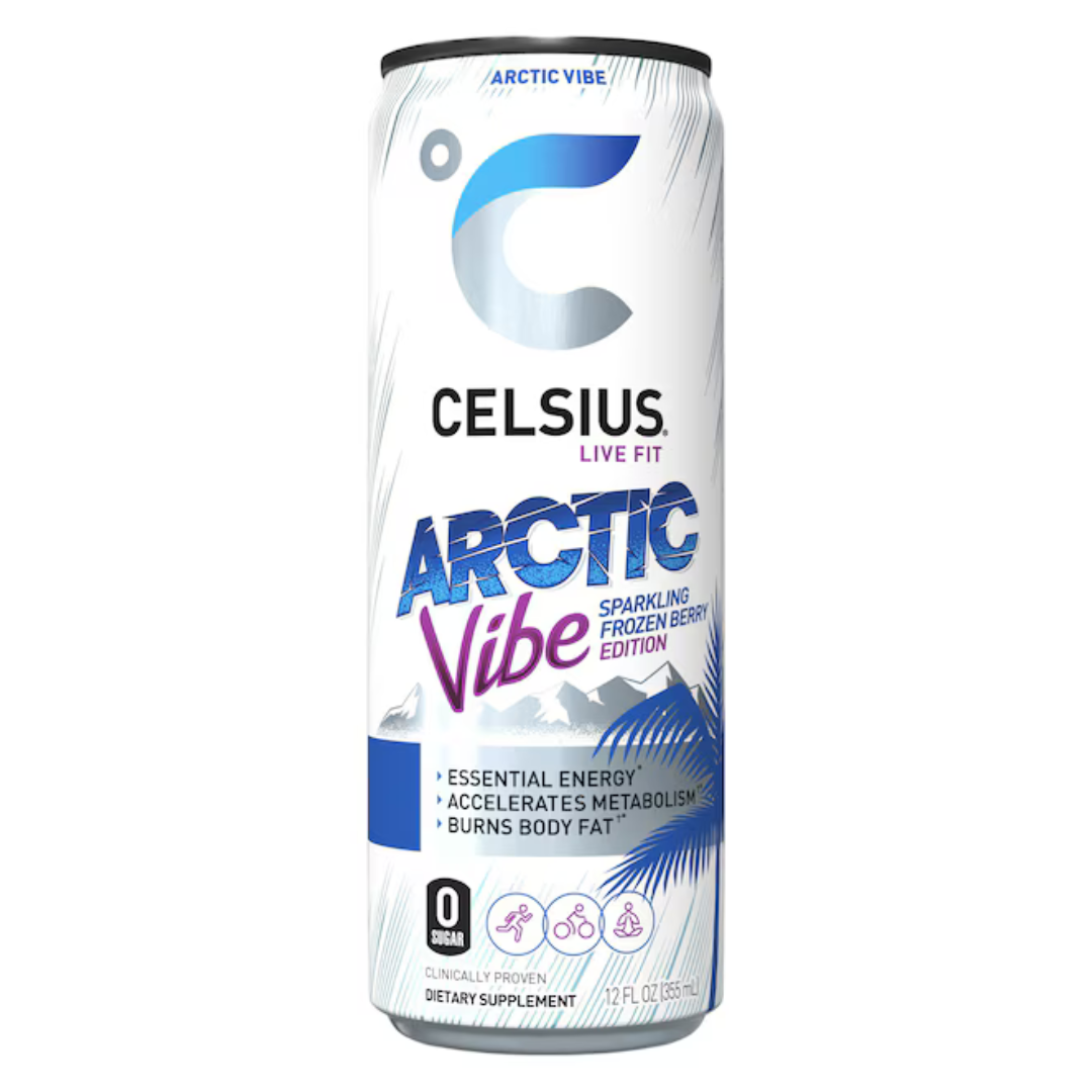 Celsius Vibe Arctic Vibe Frozen Berry Sparkling Energy Drink (12oz) by Farmacias Savia