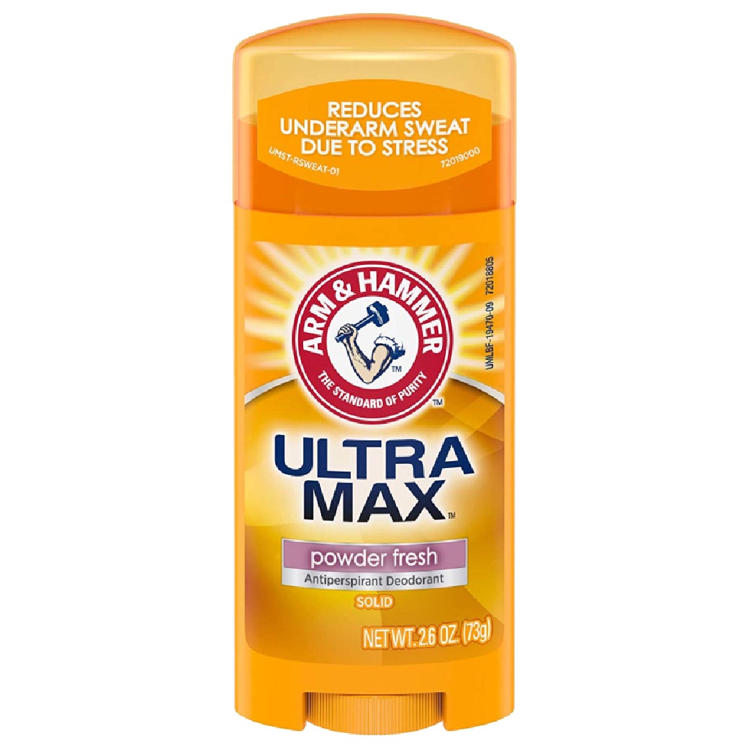 Arm &amp; Hammer Ultra Max Antiperspirant Deodorant, Invisible Solid, Powder Fresh 2.6 Oz by Pasteur Pharmacy