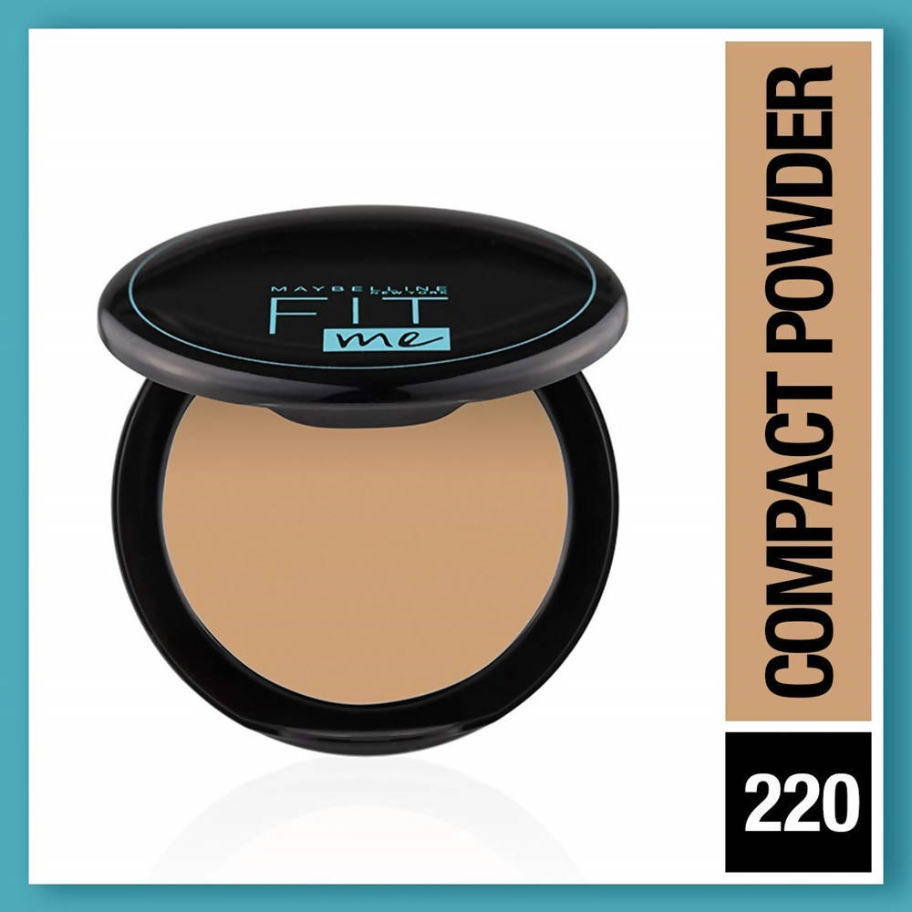 Maybelline New York Fit Me 12Hr Oil Control Compact, 220 Natural Beige (8 Gm) by Dista