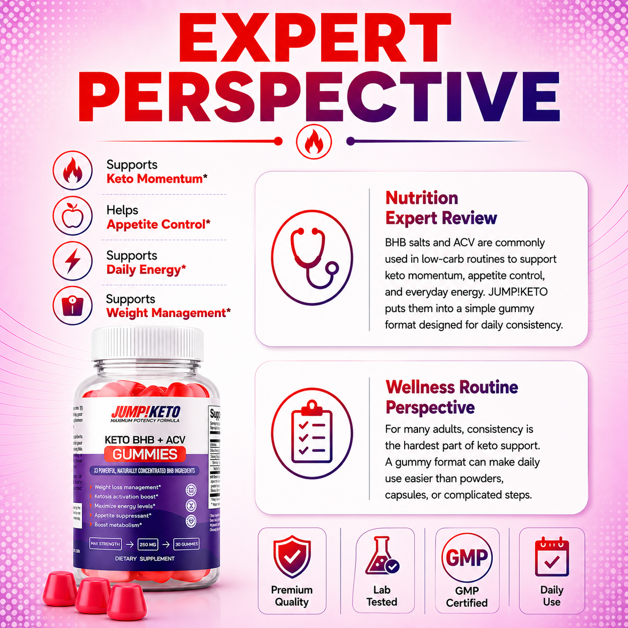 JUMP!KETO BHB + ACV Gummies by RevitMe - Supplements Store