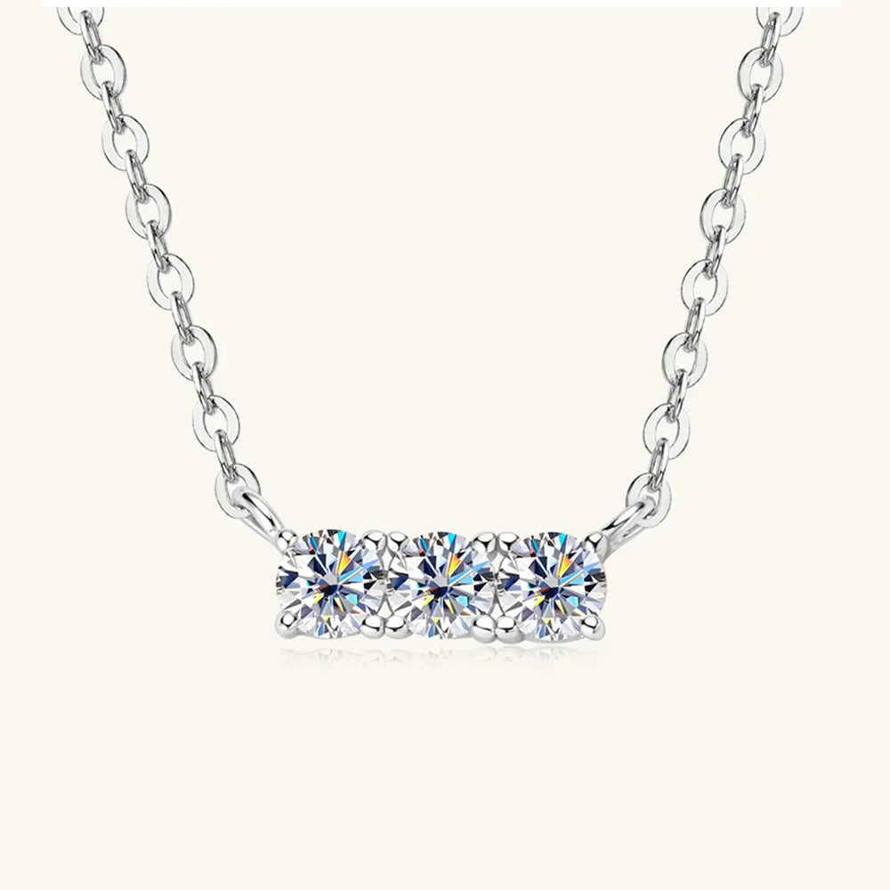 925 Sterling Silver Inlaid Sparkala™ Bar Necklace by Sparkala