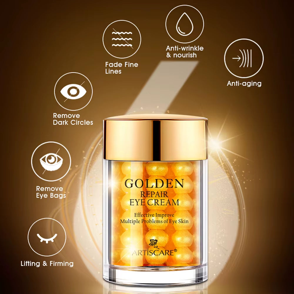 24K Gold Skincare SET Face Cream Moisturizing Serum Dark Circles Essence Korean Skin Care Products by Korean Skin Care