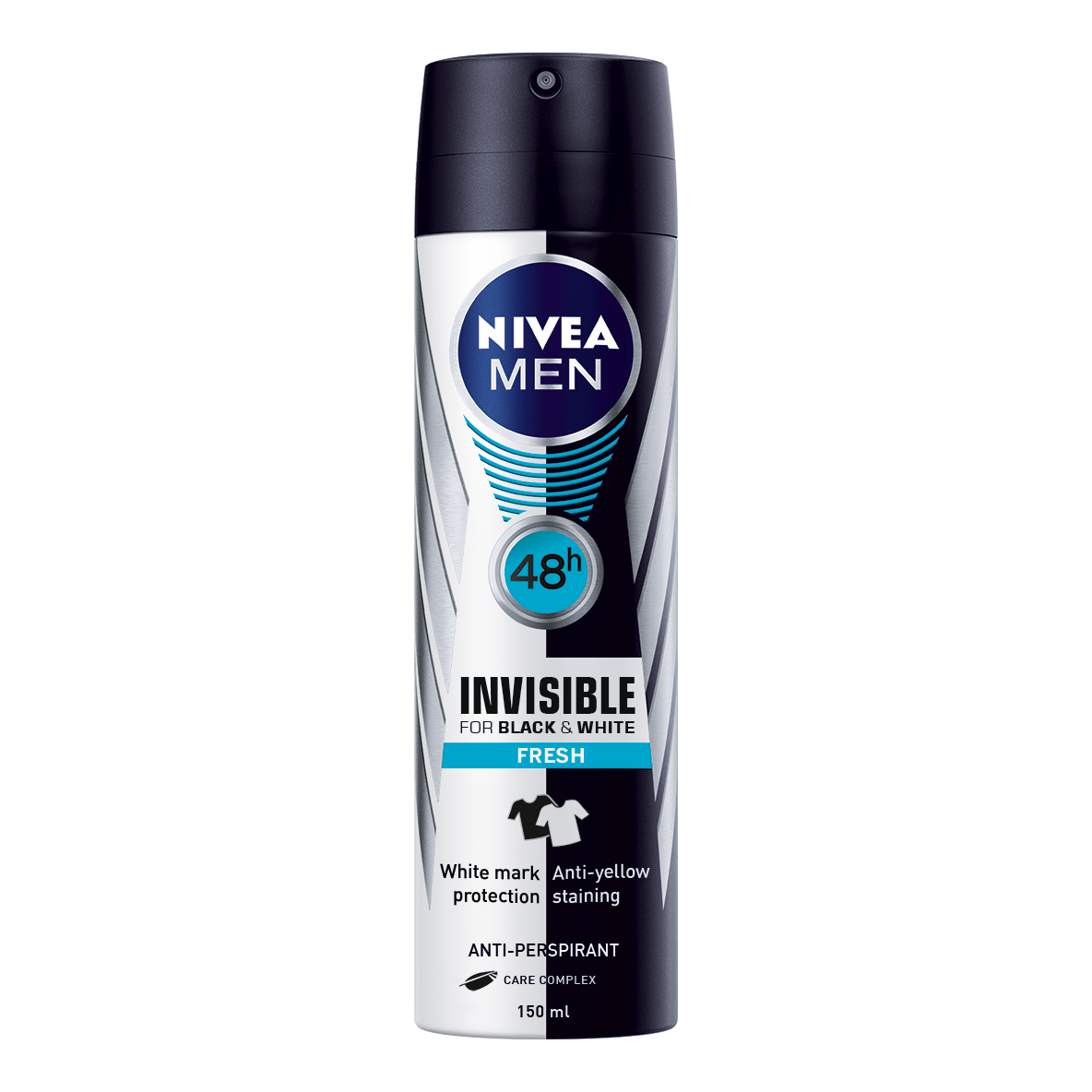 Nivea Men Invisible For Black &amp; White Fresh 48h 150ml by Pasteur Pharmacy