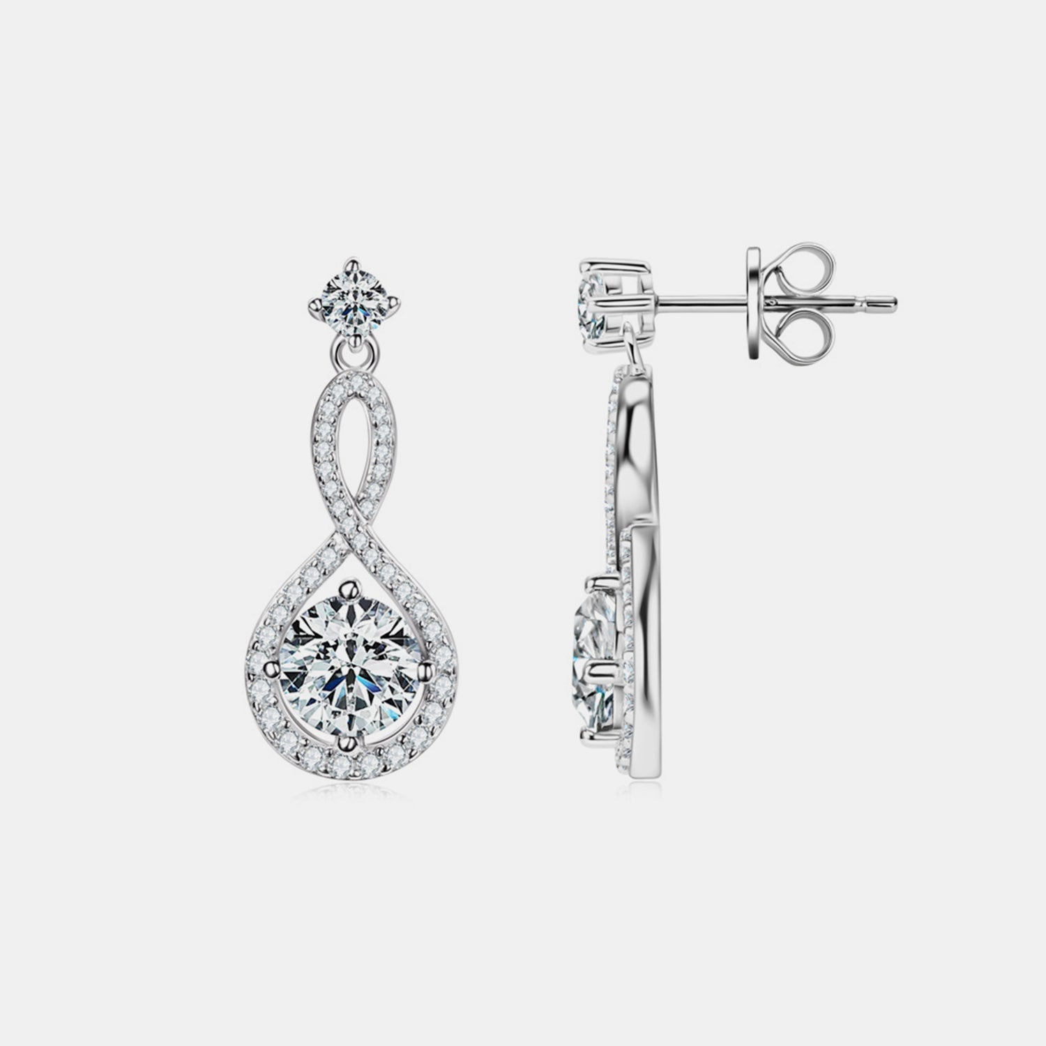 1 Carat Sparkala™ Pure Sterling Silver Earrings by Sparkala