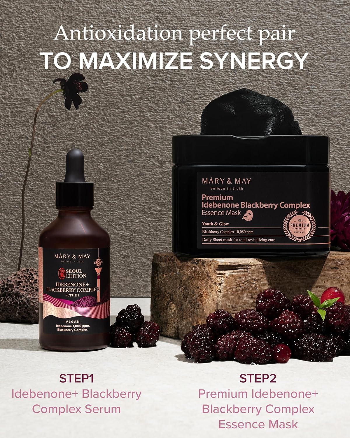 Mary &amp; May Vegan Idebenone+ Blackberry Complex Serum by AsiaBeautyMall