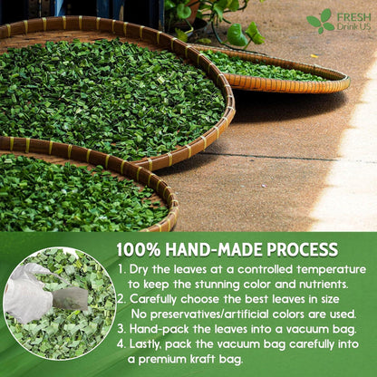 Natural Pandan Leaves Dried, No Additives, No Caffeine, Vegan by FreshDrinkUS - Natural and Premium Herbal Tea