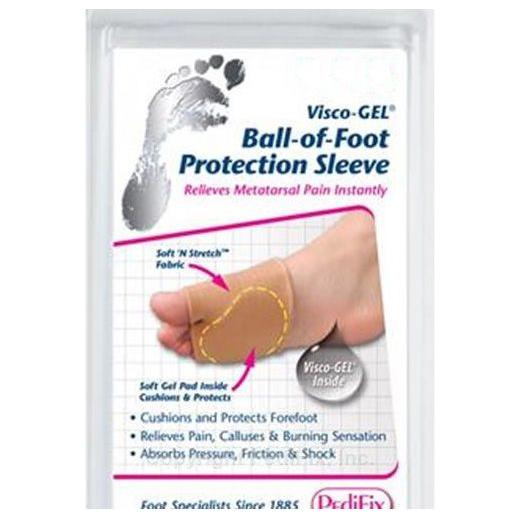 PediFix Visco-Gel Ball of Foot Protection Sleeve-SM-Left by Pasteur Pharmacy