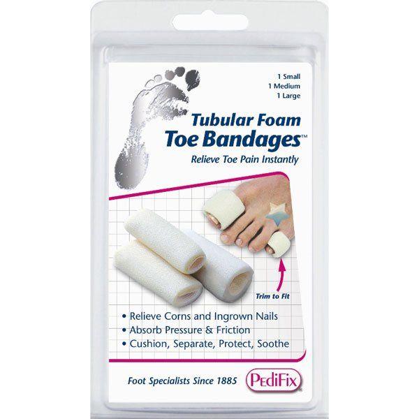 PediFix Tubular-Foam Toe Bandages 3 Ct by Pasteur Pharmacy