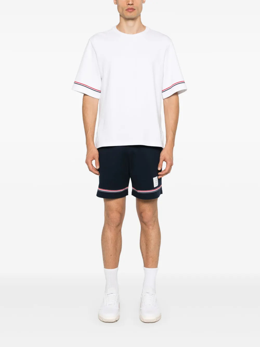 Thom Browne Men Rwb Stripe T-Shirt by Luosophy