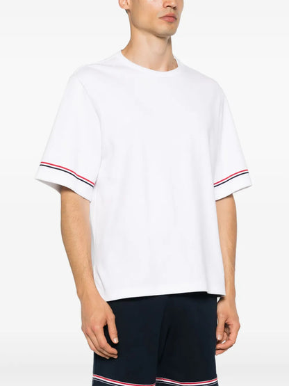 Thom Browne Men Rwb Stripe T-Shirt by Luosophy