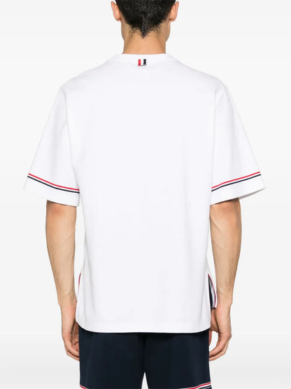 Thom Browne Men Rwb Stripe T-Shirt by Luosophy