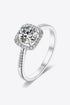 1 Carat Sparkala™ and Zircon Ring (Platinum Over Pure Sterling Silver) by Sparkala