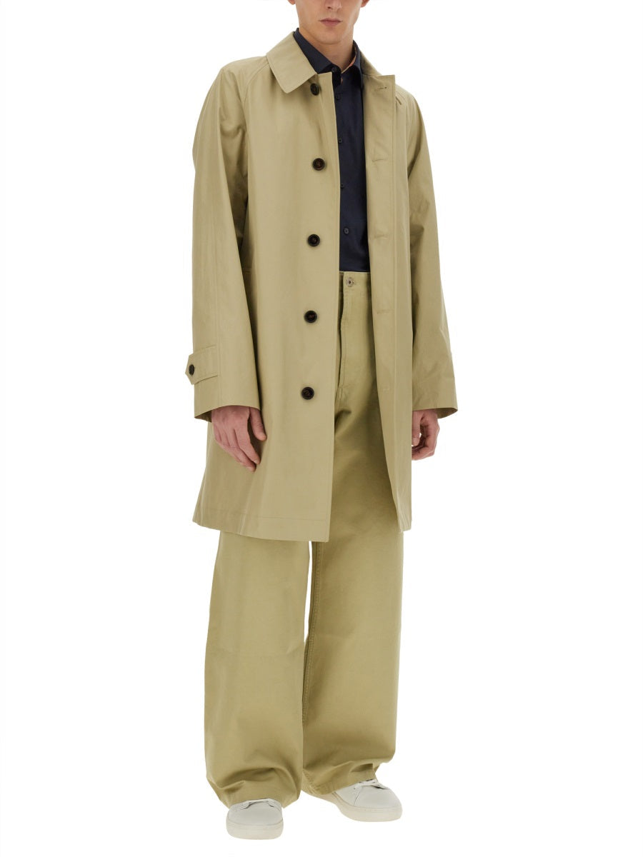 Burberry Men Cotton Trench Coat by Luosophy