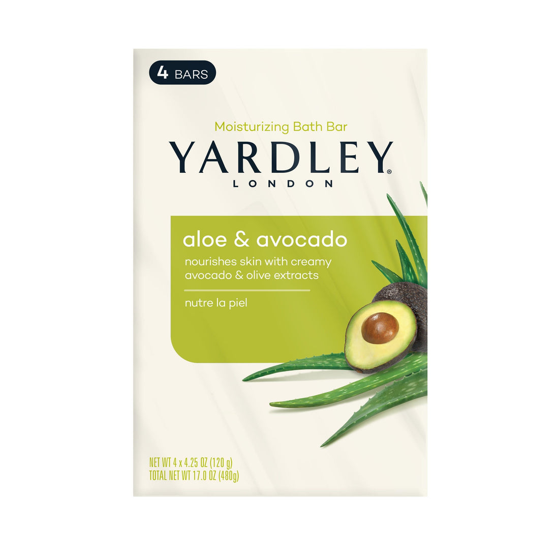 Yardley London Bath Bar, Nourishing, Aloe &amp; Avocado by Pasteur Pharmacy